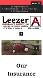 Mobile Screenshot of leezeragency.com